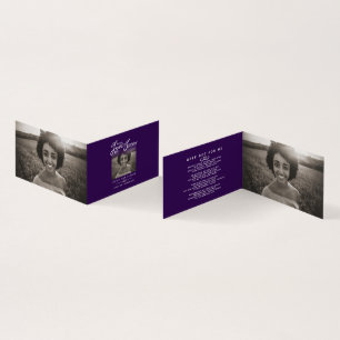 Begravning i våra hjärtan för evigt lila dikt kort