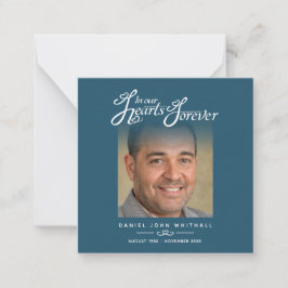 Begravning i våra hjärtan När vi ser tillbaka på d Anteckningskort