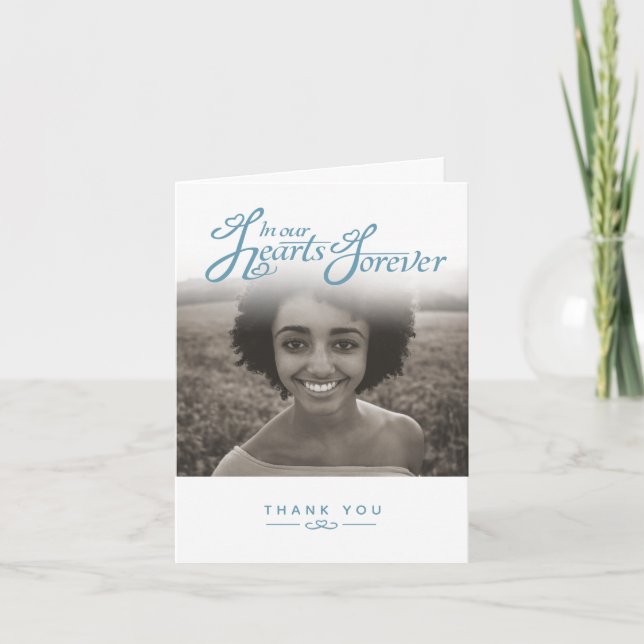 Begravning i våra hjärtan, vita tackkort (Framsida)