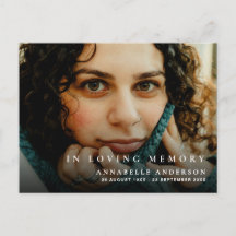 Begravning Sympati Tack Elegant Modern Foto