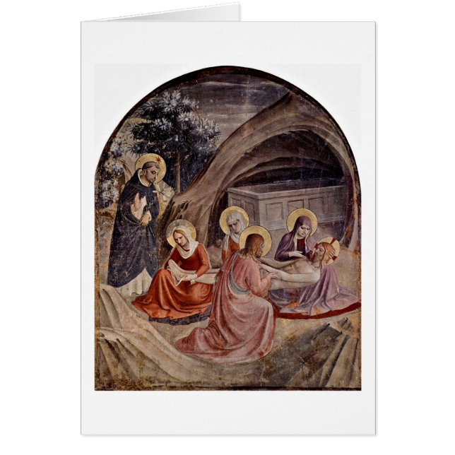 Begravning vid Fra Angelico Hälsningskort (Framsidan)