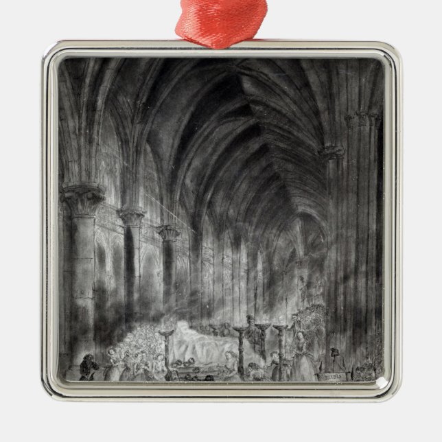 Begravningen av Jean Paul Marat Julgransprydnad Metall (Framsidan)