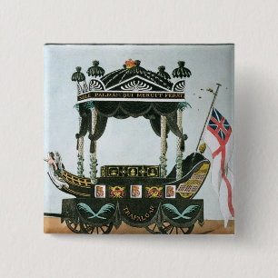 Begravningen av Lord Nelson på 9th Januari 1806 Knapp