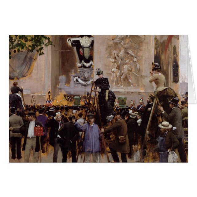 Begravningen av Victor Hugo Hälsningskort (Framsidan Horizontal)