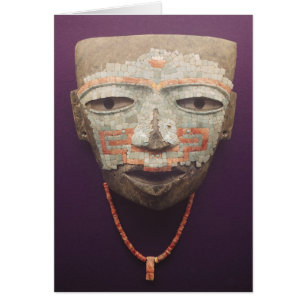 Begravningen maskerar från Teotihuacan Hälsningskort
