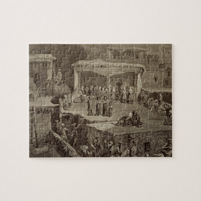 Begravnings- ceremoni i fördärvar på Akhaltchi, Pussel (Horisontell)