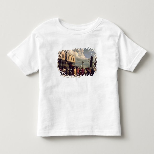 Begravnings- heder fallen föra Titian som dog i T-shirt (Framsida)