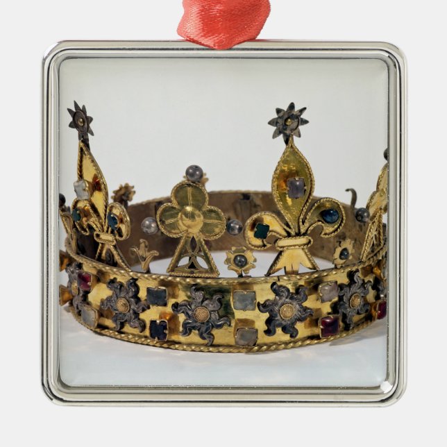 Begravnings- krona av Philippe av frankriken 1404 Julgransprydnad Metall (Framsidan)