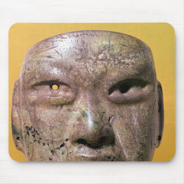 Begravnings- maskera, Olmec, från Mexico Musmatta (Framsidan)
