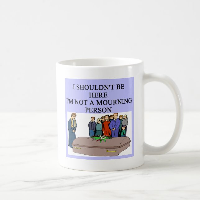 BEGRAVNINGS- morgonpersonvits Kaffemugg (Höger)