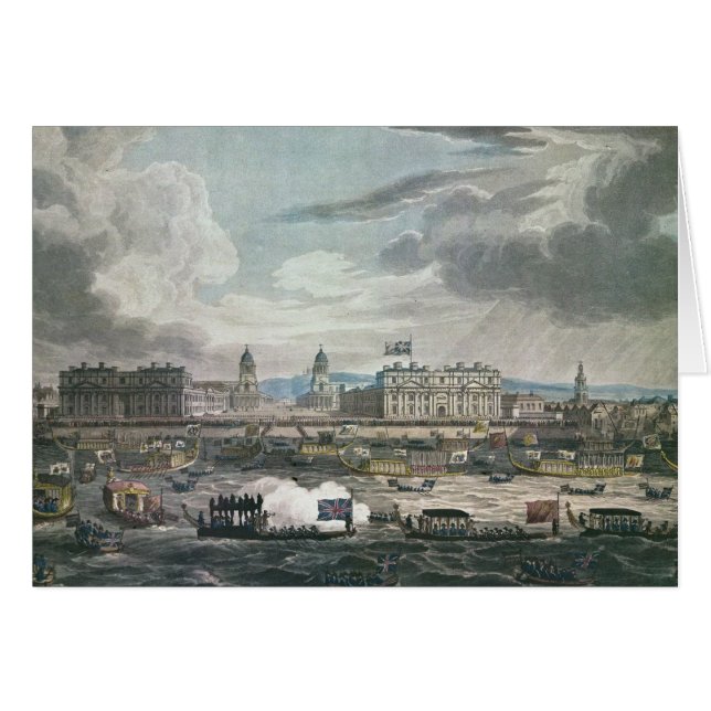 Begravnings- procession av det sent hälsningskort (Framsidan Horizontal)