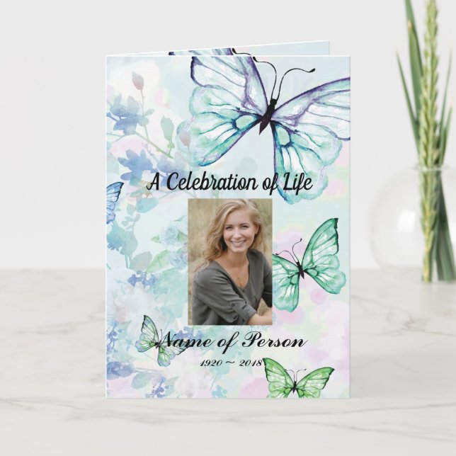 Begravnings- program för blåttfjärilar (Framsida)