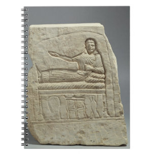 Begravnings- stela i namn av damen Artemis, fr Anteckningsbok