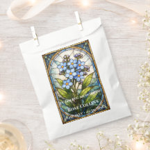 Begravningsblomma glaskonst minnesgåva frö