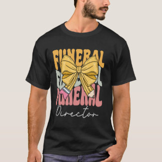 Begravningsentreprenör Groovy Coquette Bow Söt Til T Shirt