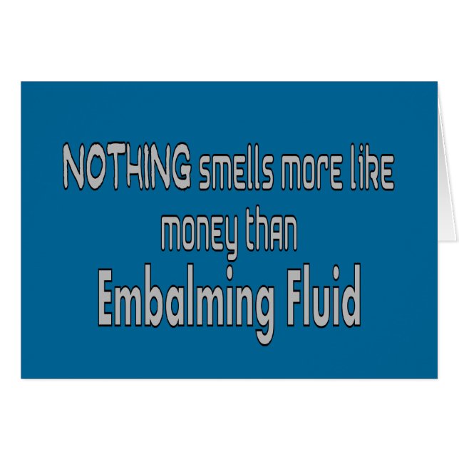 Begravningsentreprenör-/mortician- & Embalmergåvor Hälsningskort (Framsidan Horizontal)