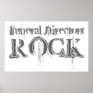 Begravningsentreprenörer Rockar Poster