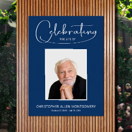 Begravningsfoto för firande av livet poster