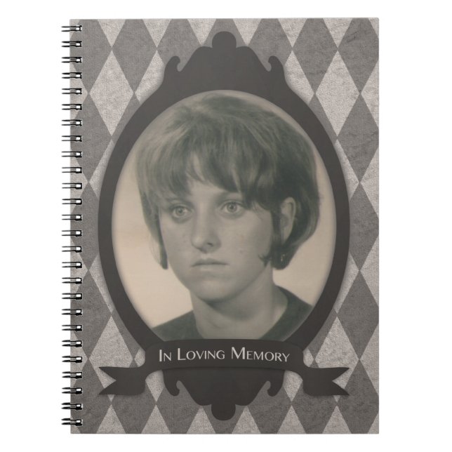 begravningsgäst bok anteckningsbok med spiral (Framsidan)