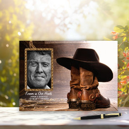 Begravningsgästbok för cowboy gästböcker