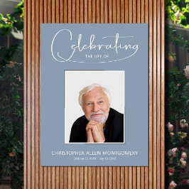 Begravningsminnesfoto Firande Av Livet Poster