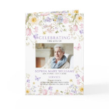 Begravningsprogram | Blommig minnesgudstjänst