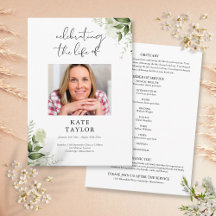 Begravningsprogram med grönska 