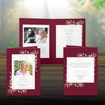 Begravningsprogram med grönska