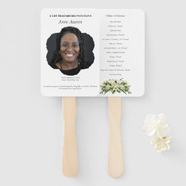 Begravningsprogramfläkt Andlig & Tröstande