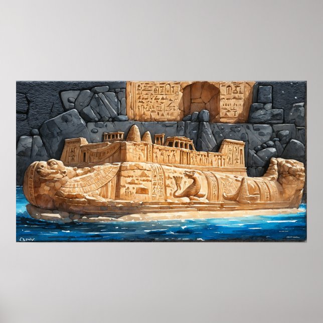 Begravningsriter för faraoner poster (Framsidan)