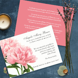 Begravt tackkort | Antique Peonies 1 Tack Kort