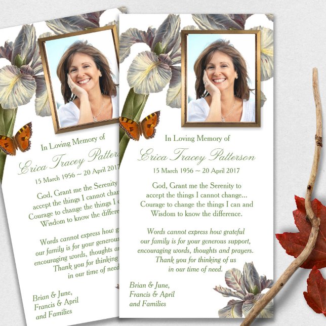 Begravt tackkort | Cherish Tack Kort (funeral thank you cards, bereavement, elegant, simple, celebration of life, sympathy card)