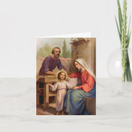 Begravt tackkort | Katolsk heliga-familj