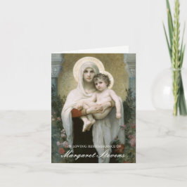 Begravt tackkort | Madonna i Ro 3