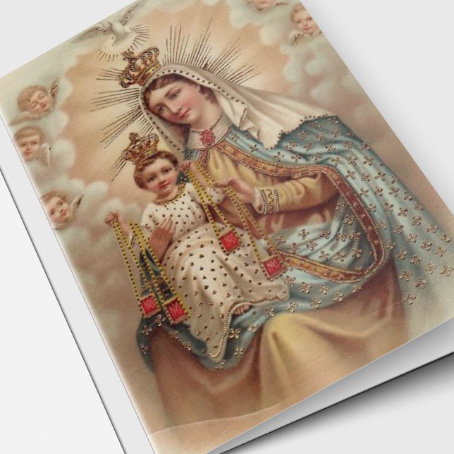 Begravt tackkort | Mary Weep 1 OBS Kort (Mary Don't Weep Sympathy Memorial Funeral Thank You Card)