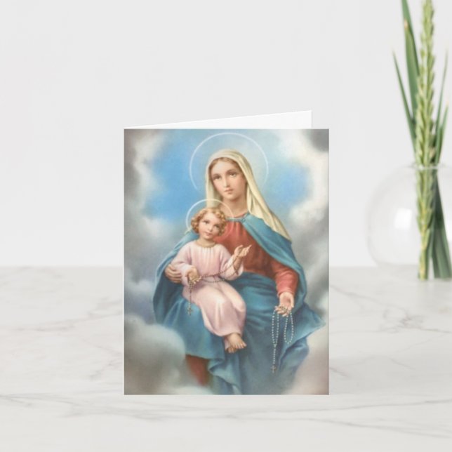 Begravt tackkort | Vår Dam Heliga Rosary 3 (Framsida)