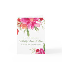 Begravt tackkort | Vattenfärgade Blommigtar 5