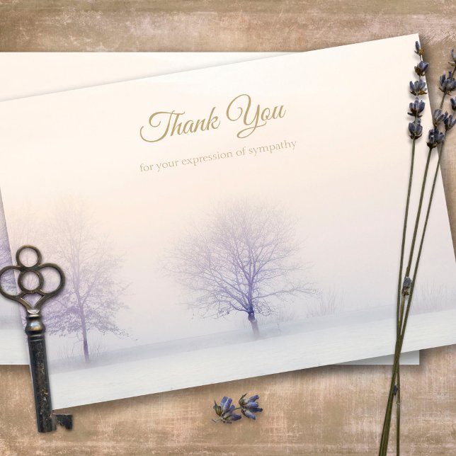 Begravt tackkort | Vinterliggande (Sympathy Photo Celebration of Life, In Loving Memory, Forever in our Hearts Funeral thank you cards)