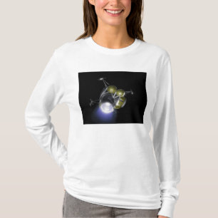 Begrepp av en besättning som spränger av t-shirt