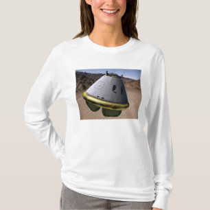 Begrepp av ett besättningutforskningfordon tee shirt