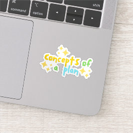 Begrepp i en plan klistermärken