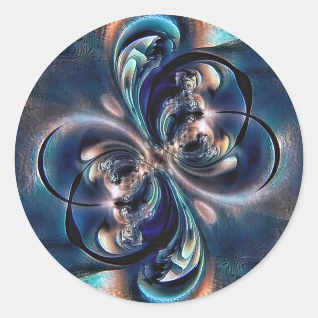 Begrepp Runt Klistermärke (Framsida)