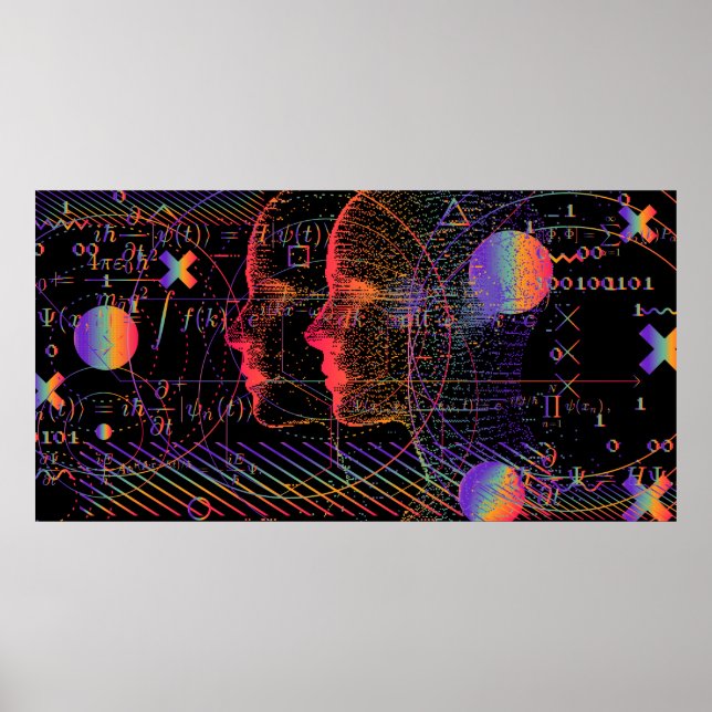 Begreppet artificiell intelligens och Virtuell ver Poster (Framsidan)