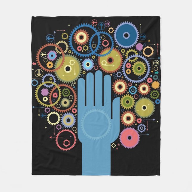 Begreppet av rörelse fleecefilt (Framsidan)