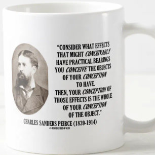 Begreppet Charles Sanders Peirce Effects Objects Kaffemugg