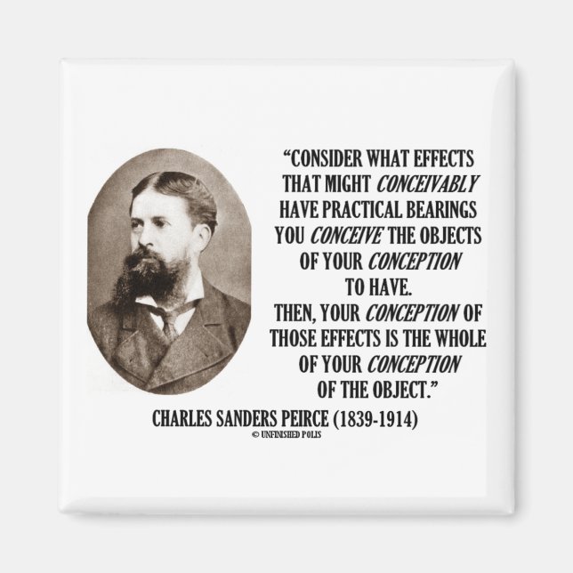 Begreppet Charles Sanders Peirce Effects Objects Magnet (Framsidan)