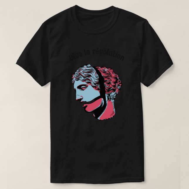 Begreppet fransk Revolution, Les Misérables, Vive  T Shirt (Design framsida)