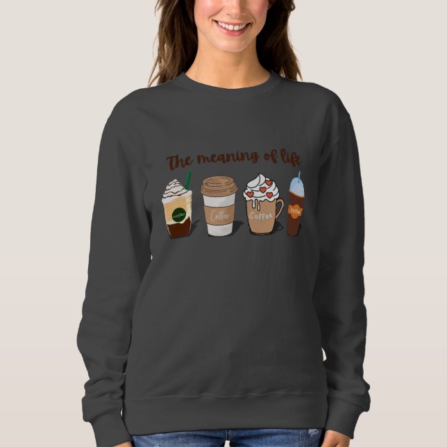 Begreppet Life Cute Coffee T Shirt (Framsida)