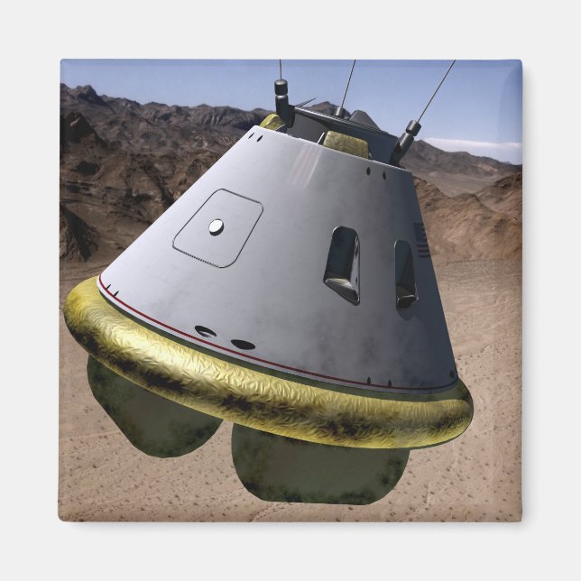 Begreppet utforskning av besättning fordon magnet (Framsidan)