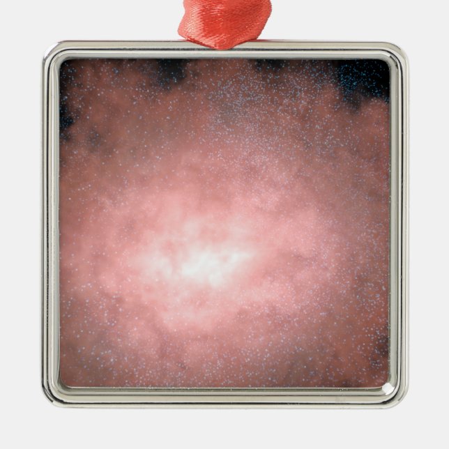 Begreppet vad som är en dammig och smart galaxi julgransprydnad metall (Framsidan)